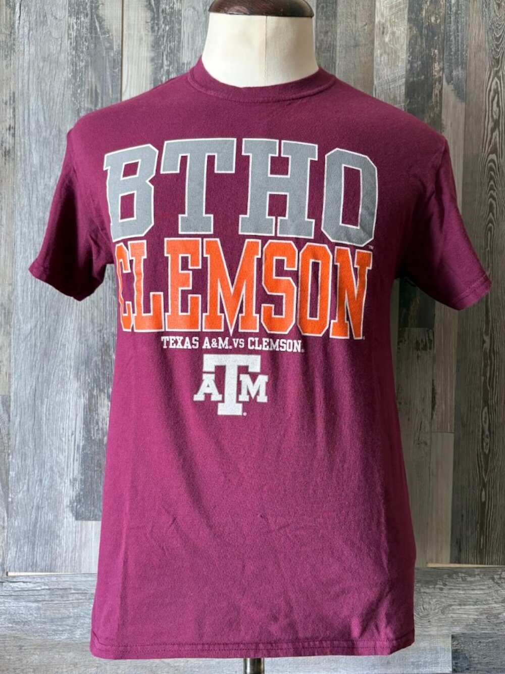 Texas A&M Aggies BTHO Clemson Game Day Football Med Sz T Shirt